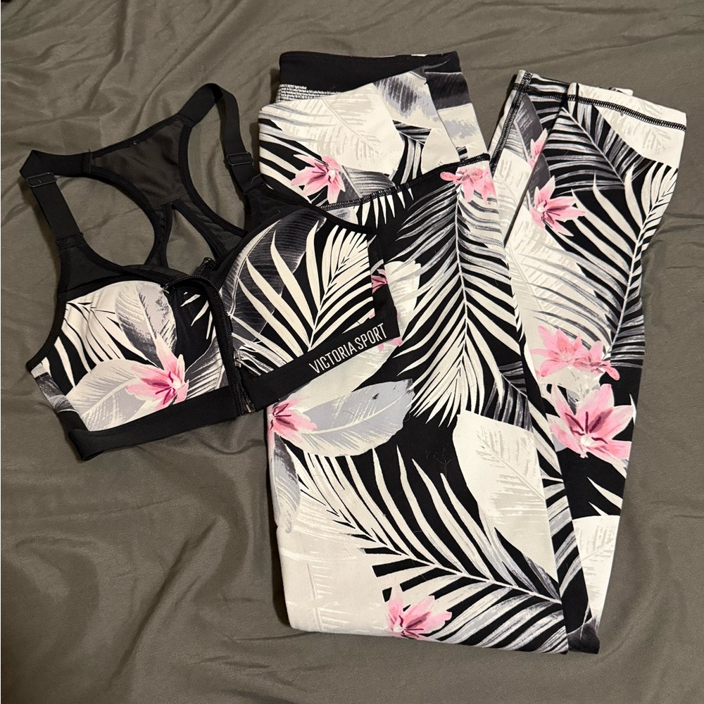 Victoria Secret Sport Matching Leggings & Sports Bra Set